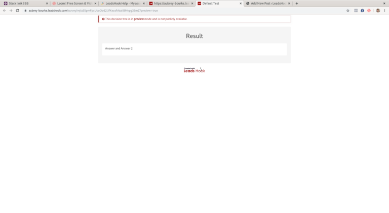 Default value behavior - LeadsHook Knowledge Base
