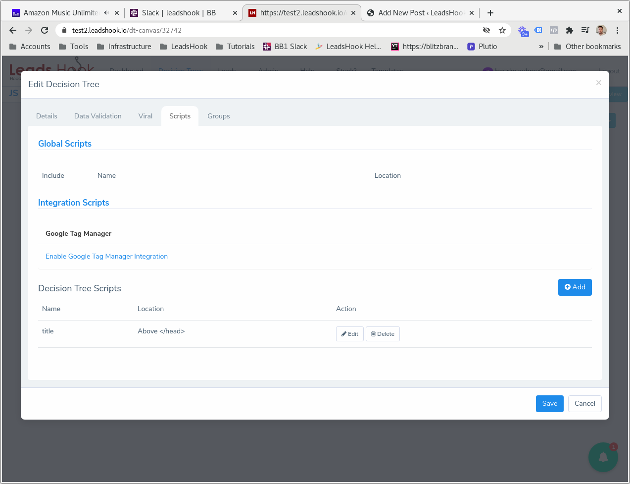 Change the DT title using a script - LeadsHook Knowledge Base