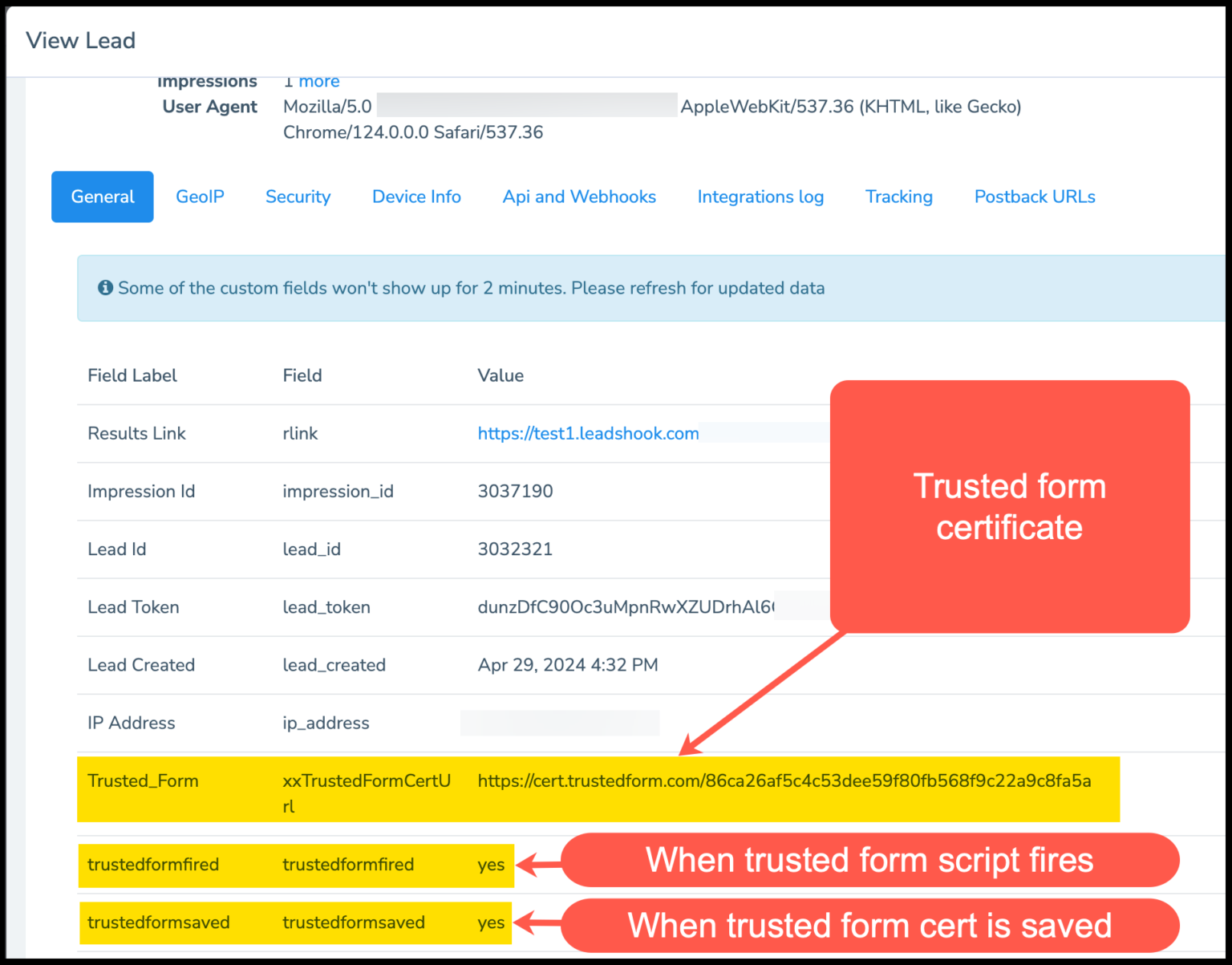 How to Setup TrustedForm by ActiveProspect - LeadsHook Knowledge Base
