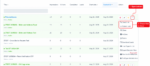 LeadsHook V2 Decision Trees page with the Actions menu and Direct link and Embed code options highlighted